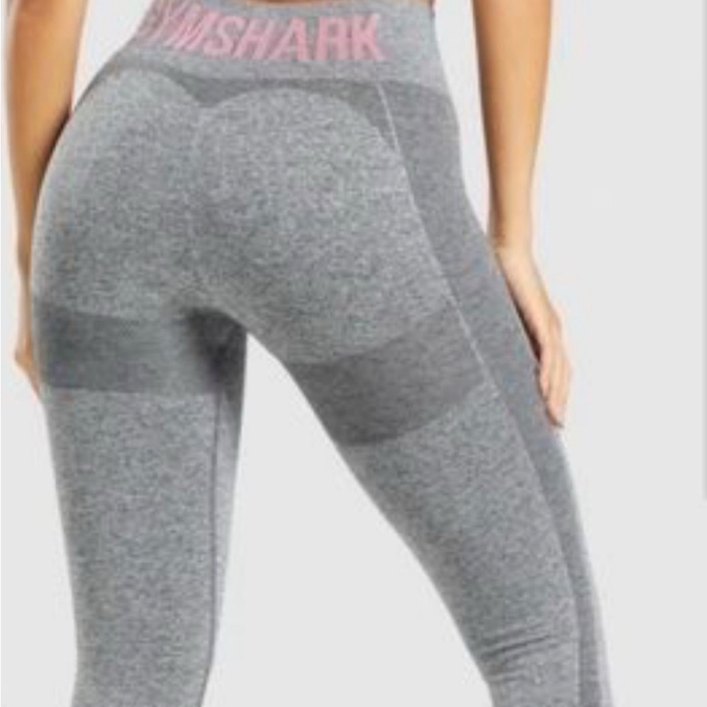 Gymshark Women's pink and Gray Leggings